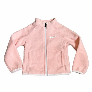 Nike Girls' Arctic High Pile Fleece Spring Jacket—Echo Pink 2T